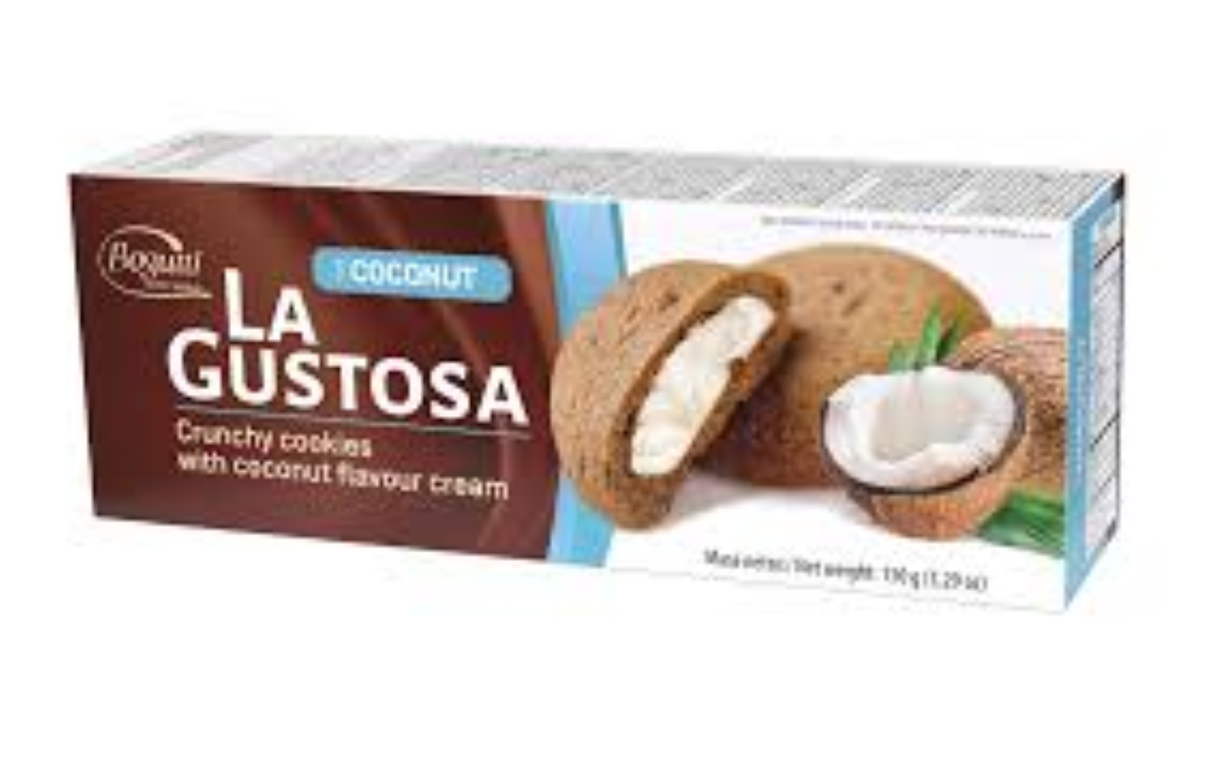 BOGUTTI LA GUSTOSA CRUNCHY COOKIES W COCONUT CREAM 30% 150G